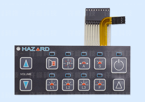 EL發(fā)光片+LED燈+FPC排線(xiàn) 薄膜開(kāi)關(guān)